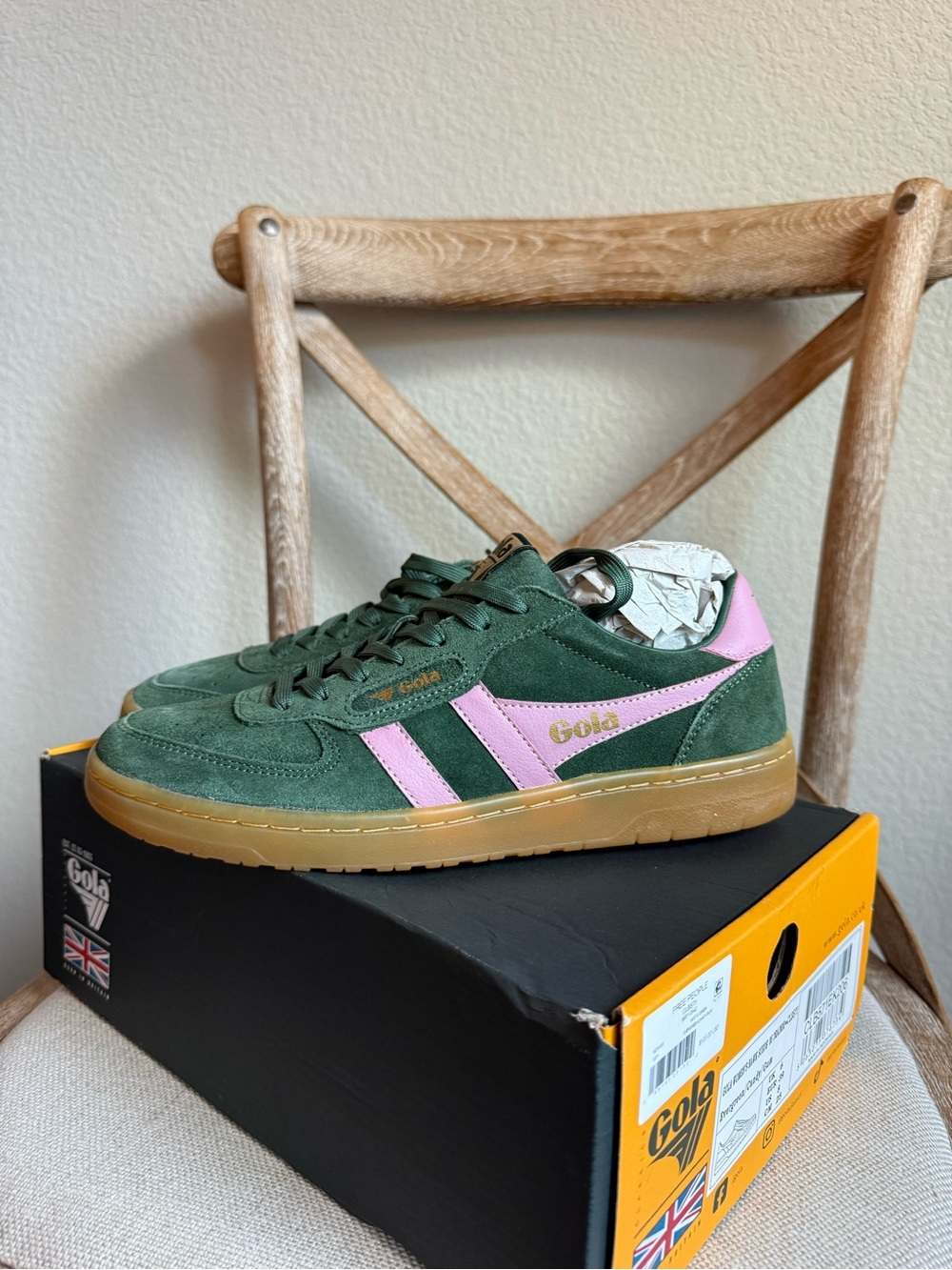 Gola Hawk Suede '86 Sneakers evergreen candy